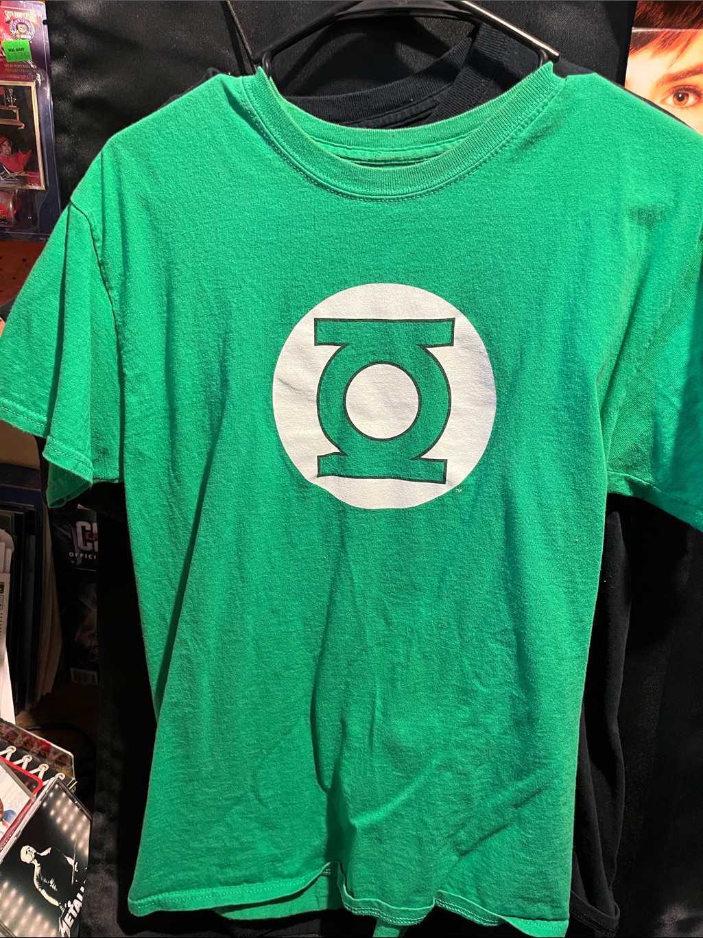Dc Comics Green Lantern TShirt With White Green Lantern Emblem